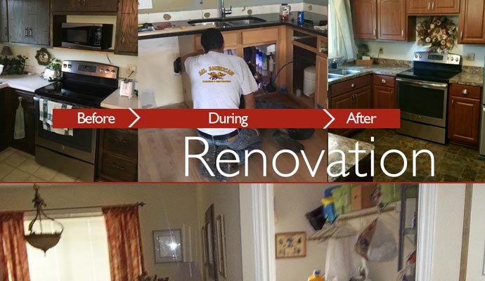 Kitchen Before after Remodeling