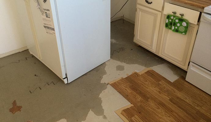 Water Damage in Kitchen