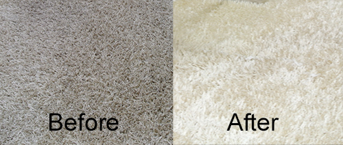 Wool rug cleaning before and after