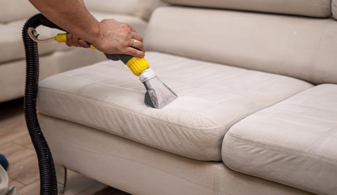 Effective odor removal process for upholstery, ensuring a fresh and clean living space