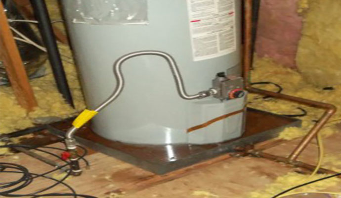 Flooded Water heater